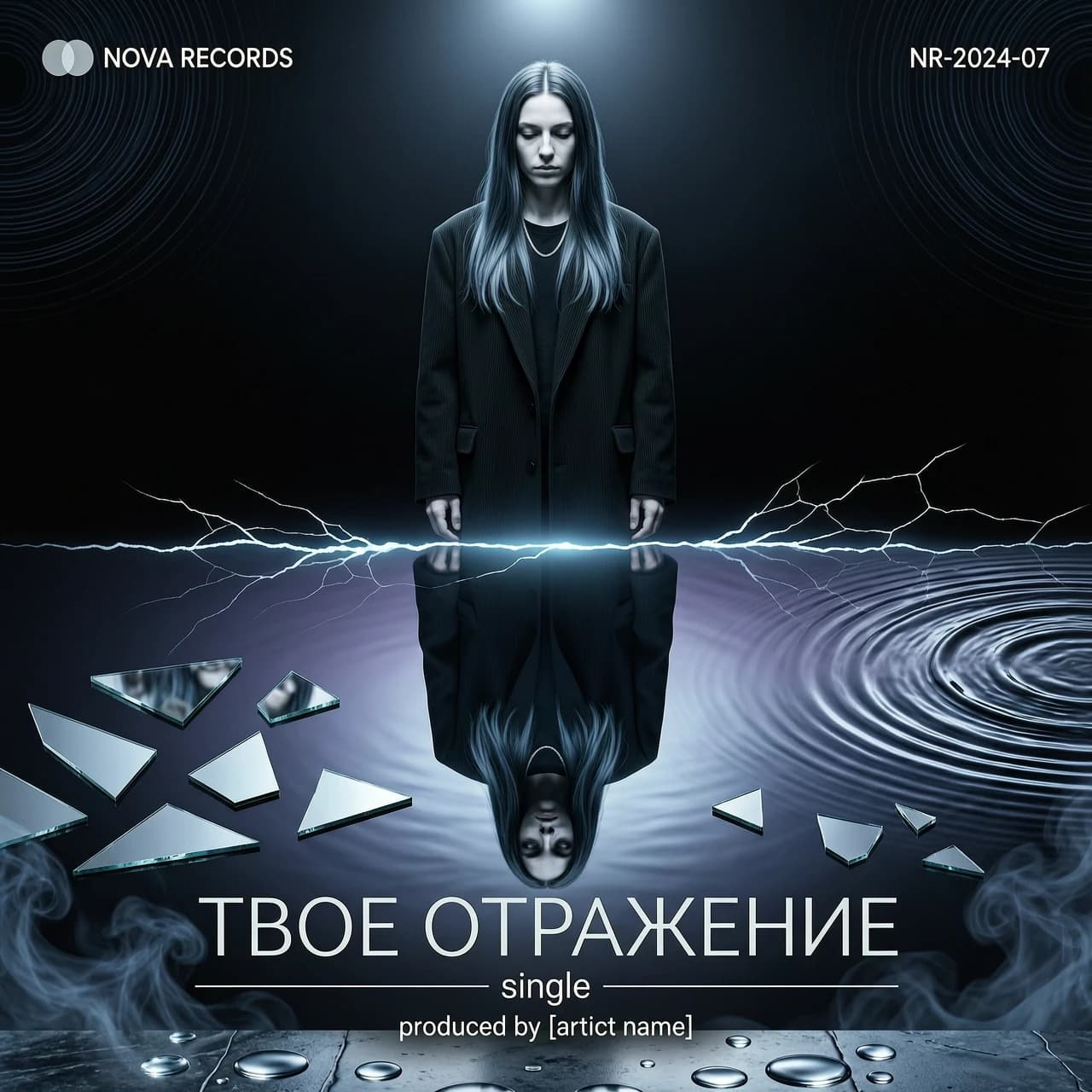 обложка на трек 
с названием твое отражение