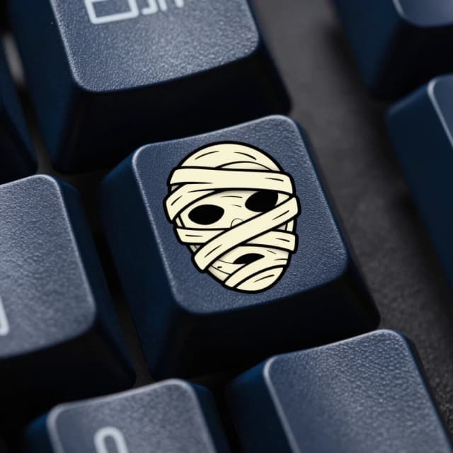 Mummy Face Keycap Engraved for Gaming Keyboard