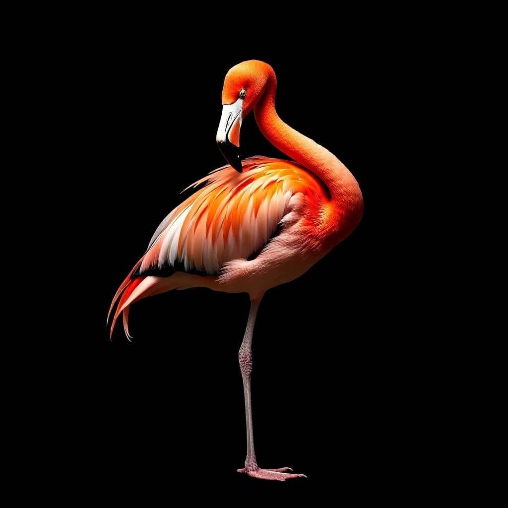 нфт картинка фламинго с вентилятором