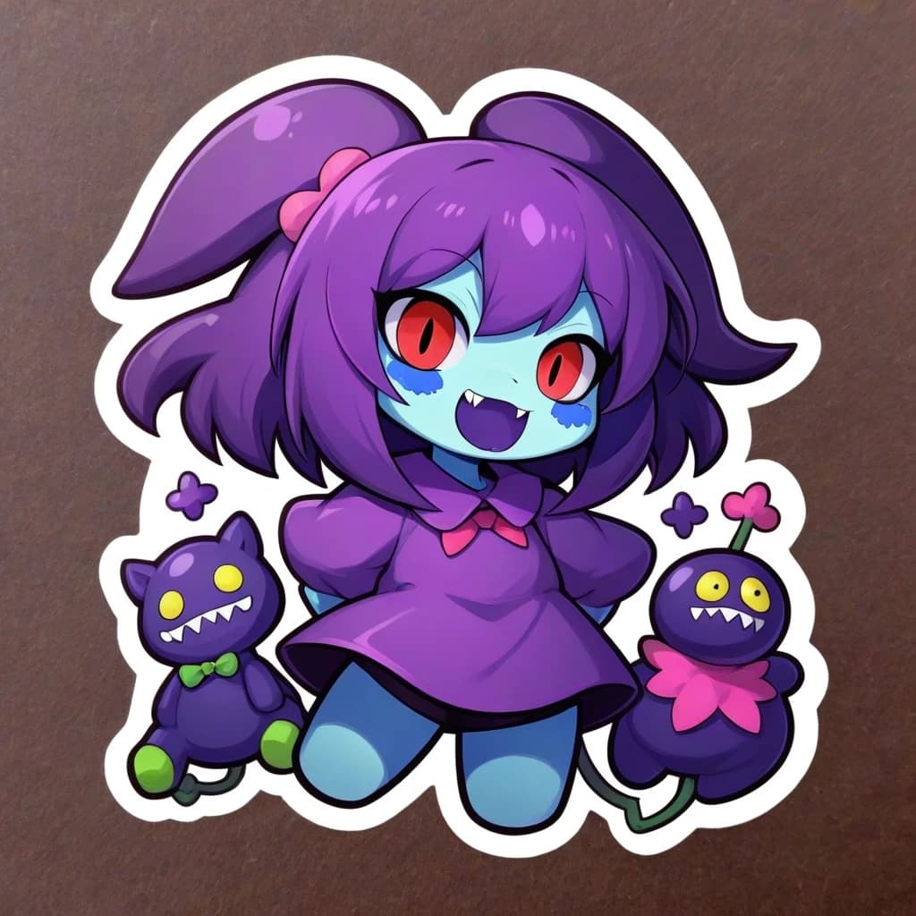 Стикер  deltarune susie