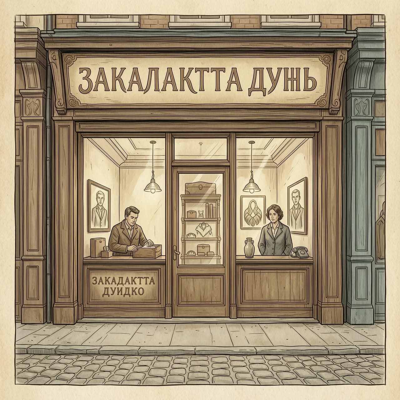 Нужно нарисовать ломбард где закладывают душу.