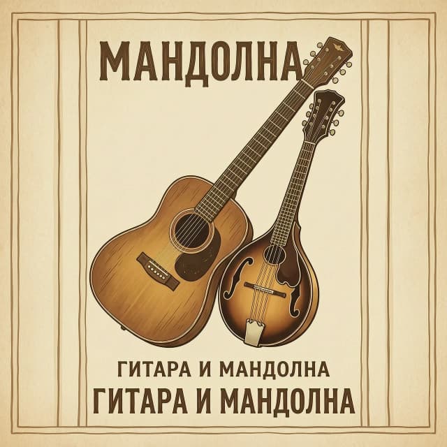 фон для афиши гитара и мандолина как в образце
