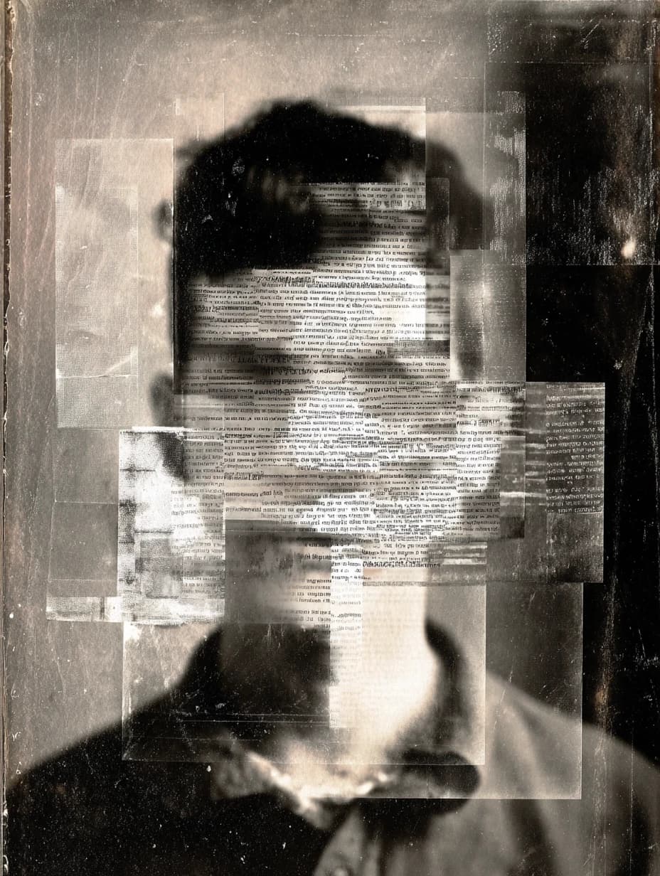 people with mental and paranormal developmental characteristics and psyker abilities of the closed educational institution, slight optical aberrations and fluctuation artifacts of physical distortions of the surrounding space, collage texture of small text from personal observation dossiers and student examination sessions, aesthetic of photographs from the late 19th and early 20th centuries --ar 3:4 --v 7.0 --stylize 50