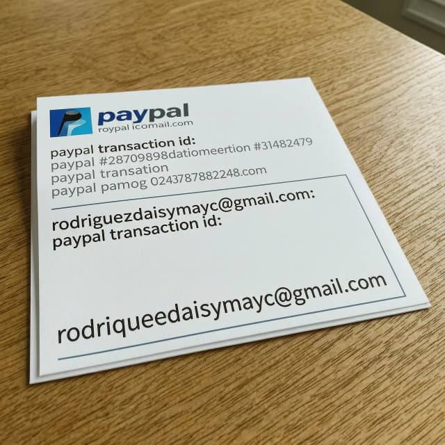 rodriguezdaisymayc@gmail.com paypal transaction id