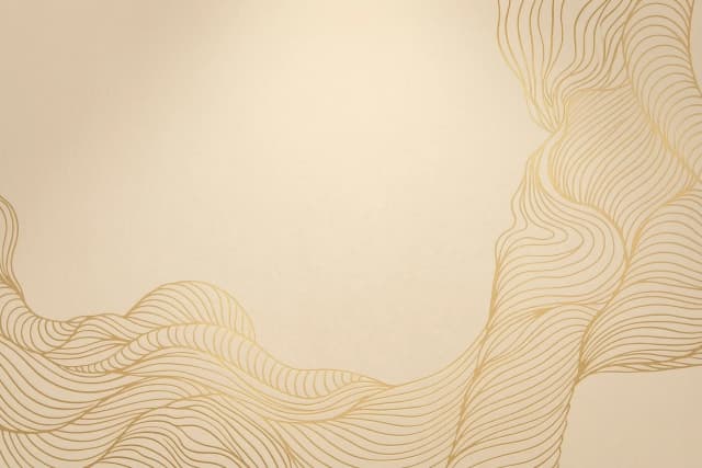 redraw and enhance the image. Adjust the lines—which form neat, graceful, wave-like shapes—to create unique new patterns, while preserving the drawing's original character, volume, and direction; ensure it remains recognizable yet avoids the appearance of a mere copy. Transform this image into something unique.
An abstract, minimalist composition featuring flowing, organic line art that undulates across a textured, warm-toned background. The subject consists of delicate, continuous contour lines that mimic the rhythmic patterns of topographic maps, swirling water currents, or the grain of polished wood. These thin, elegant lines sweep in from the bottom and right edges of the frame, creating a sense of fluid, sweeping movement that frames a large, empty central space. The art style is a clean, modern graphic design characterized by fine-line minimalism and a serene, meditative atmosphere, perfect for a high-end stationery or contemporary wallpaper aesthetic.