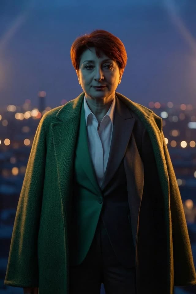 A hyper-realistic cinematic portrait of a person standing in a dramatic urban setting, captured in a moment of indecision regarding their attire. The character is caught between wearing a heavy, textured oversized wool coat with intricate fabric weaves or being dressed in minimalist, stylish casual clothing. Alternatively, a conceptual shot depicting the act of shedding the coat to reveal a sleek, form-fitting outfit underneath. High-fashion photography style, dramatic chiaroscuro lighting with deep shadows and sharp highlights, shallow depth of field with a blurred city background at twilight. Shot on 35mm lens, f/1.8, highly detailed skin textures, realistic fabric physics, moody and contemplative atmosphere, vogue aesthetic, 8k resolution, volumetric lighting.